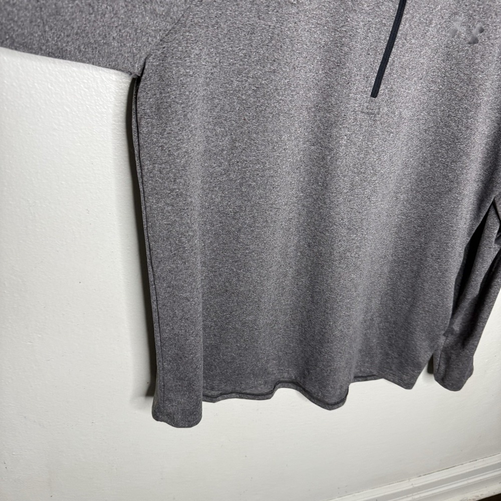 Under Armour Tech Gray Half Zip Long Sleeve Pullover Shirt Athletic Mens 2XL - Picture 5 of 10